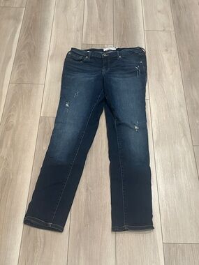 torrid Dark Indigo Distressed Boyfriend Jeans